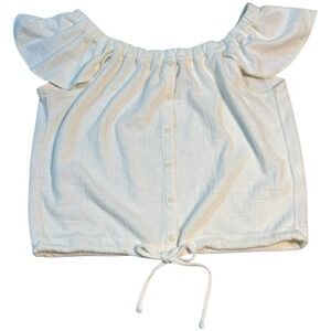 Madewell Texture & Thread Off The Shoulder‎ Top Women's Size Medium